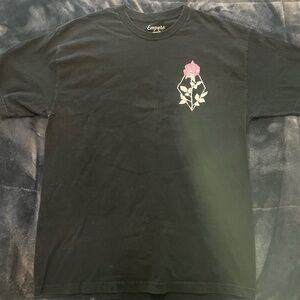 Empyre Mens Eden Flora Rose Black Tee Shirt Large